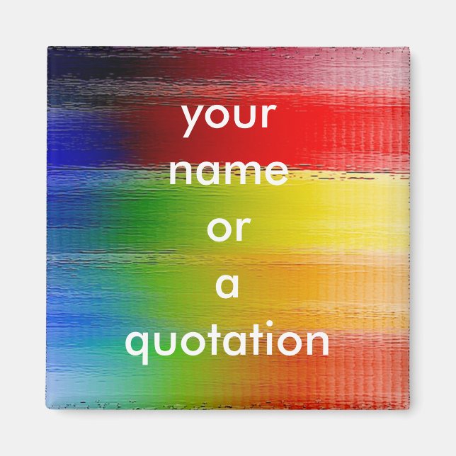 colorful Abstract art Magnet (Front)