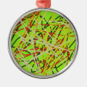 colorful abstract art metal ornament