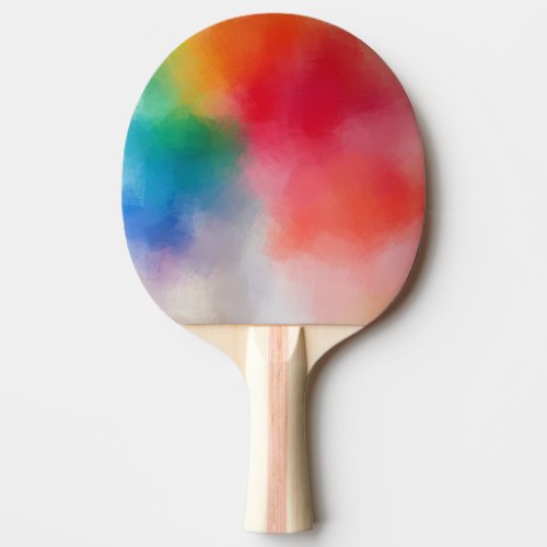 Colorful Abstract Art Modern Elegant Template Ping Pong Paddle