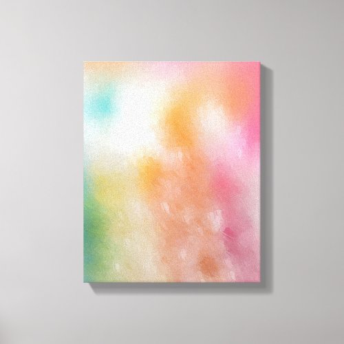 Colorful Abstract Art Modern Trendy Red Pink Blue Canvas Print