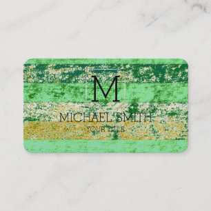 Colorful Abstract Art Monogram #13 Business Card