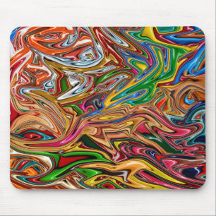 Colorful abstract art mouse pad