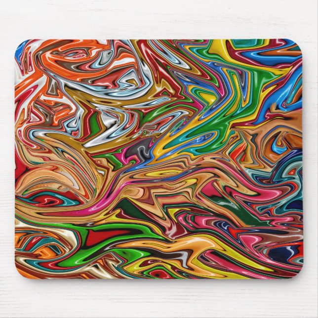 Colorful abstract art     mouse pad (Front)