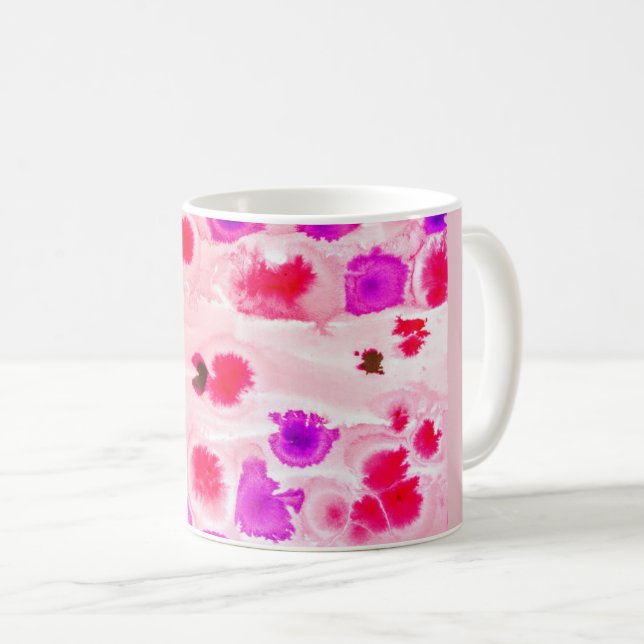 Colorful Abstract Art Mug – Modern Artistic Coffee (Front Right)