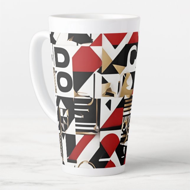 Colorful Abstract Art Mug – Modern Artistic Coffee (Left Angle)