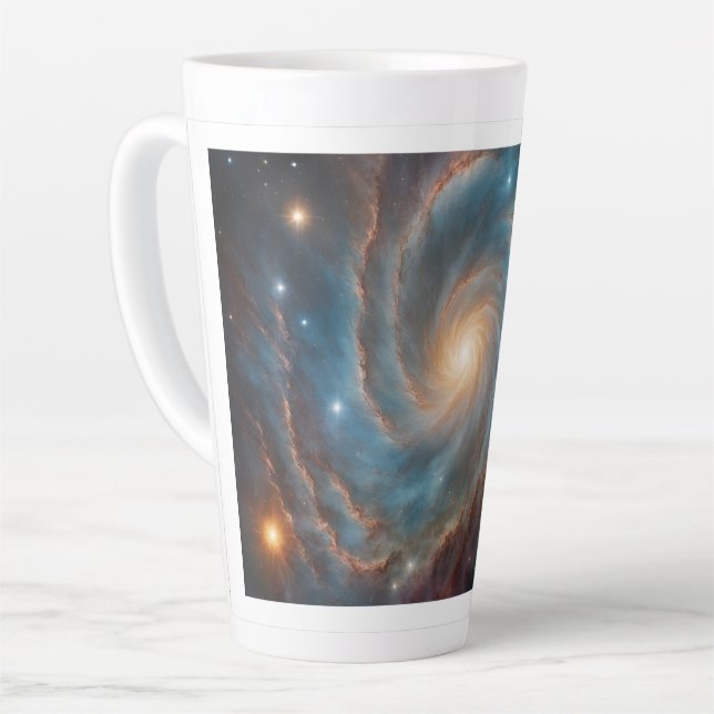 Colorful Abstract Art Mug – Modern Artistic Coffee (Left Angle)