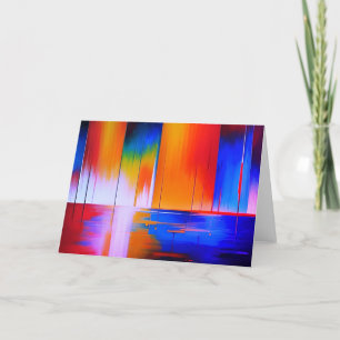 Colorful Abstract Art Note Card