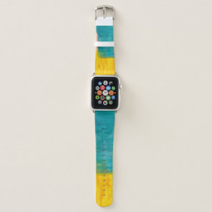 Colorful Abstract Art Painting Background. Modern Apple Watch Band