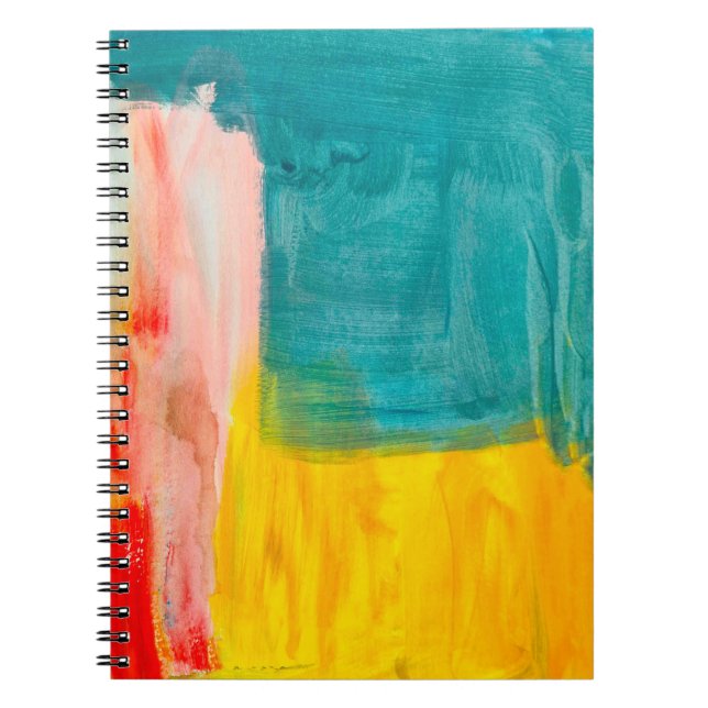 Colorful Abstract Art Painting Background. Modern  Notebook (Front)