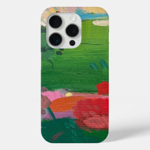 Colorful Abstract Art Painting iPhone 15 Pro Case