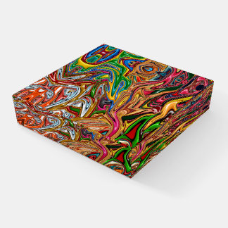Colorful abstract art paperweight