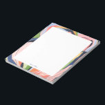 Colorful Abstract Art Personalized  Notepad<br><div class="desc">This personalized notepad design features a beautiful hand-painted watercolor abstract art. Customize the text with your name and use it for any occasion or business. More matching products are available at my shop ByEunMee.</div>