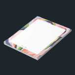 Colorful Abstract Art Personalized  Notepad<br><div class="desc">This personalized notepad design features a beautiful hand-painted watercolor abstract art. Customize the text with your name and use it for any occasion or business. More matching products are available at my shop ByEunMee.</div>