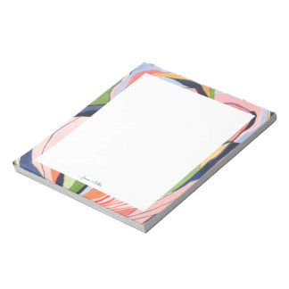 Colorful Abstract Art Personalized Notepad