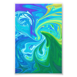 Colorful abstract art photo print