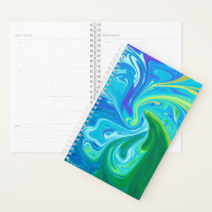 Colorful abstract art planner