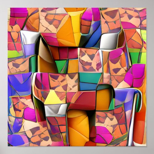 Colorful Abstract Art Poster