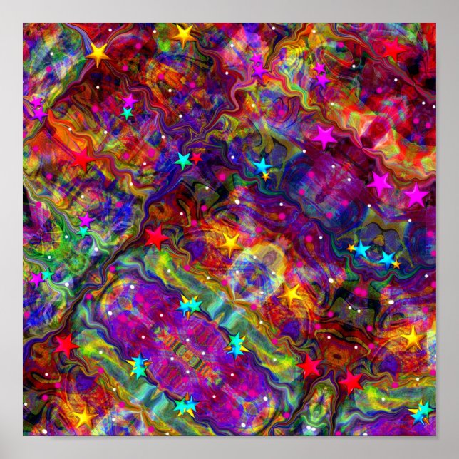 Colorful Abstract Art Poster (Front)