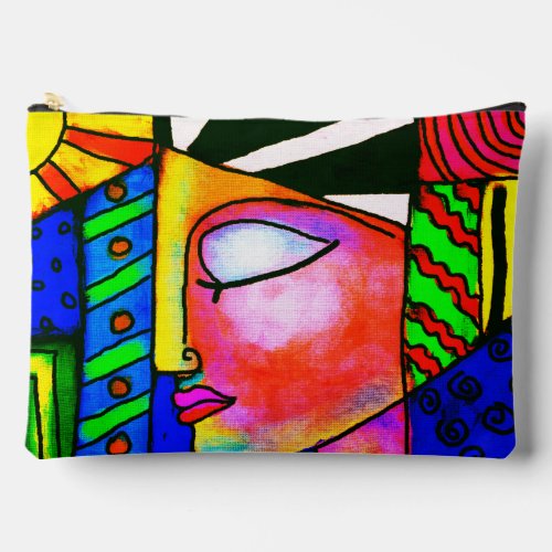 Colorful Abstract Art Print Cut Sew Bag