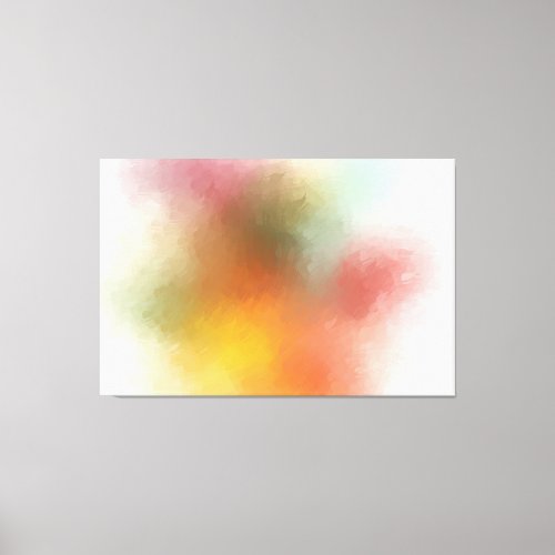 Colorful Abstract Art Purple Green Pink Red Yellow Canvas Print