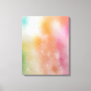 Colorful Abstract Art Red Pink Blue Purple Green Canvas Print