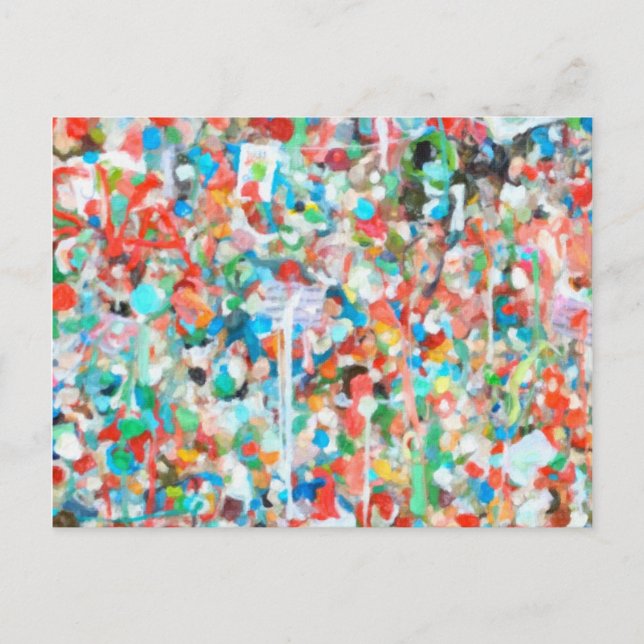 Colorful Abstract Art- Seattle's Gum Wall Postcard (Front)