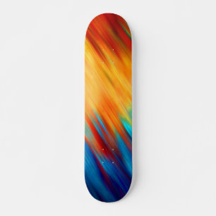 Colorful Abstract Art Skateboard