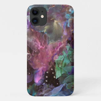 Colorful Abstract Art Space Nebula iPhone 11 Case