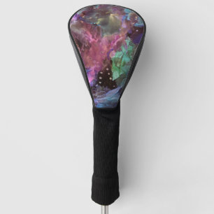 Colorful Abstract Art Space Nebula Golf Head Cover