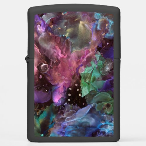 Colorful Abstract Art  Space Nebula Zippo Lighter