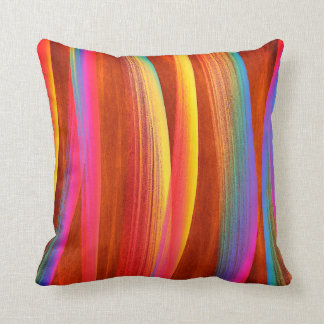 Colorful Abstract Art Throw Pillow