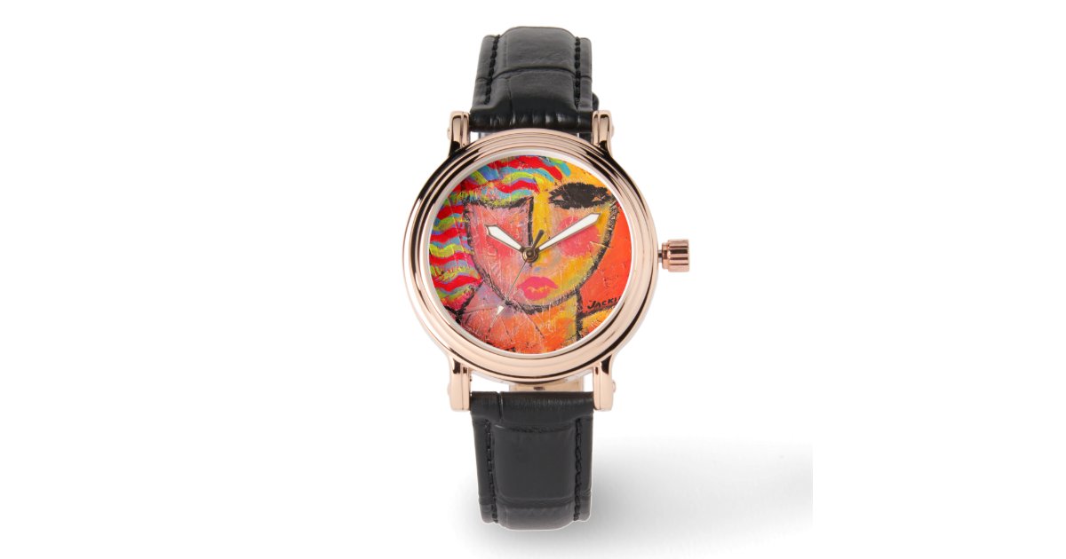 Colorful Abstract Art to Wear Watch | Zazzle