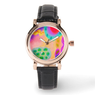 Colorful Abstract Art to Wear Watch