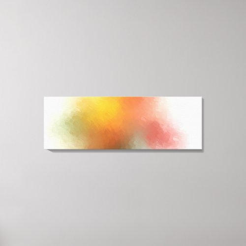Colorful Abstract Art Trendy Modern Red Yellow Canvas Print