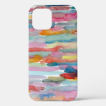 Colorful Abstract Art Watercolor Brush Strokes Iphone 12 Case at Zazzle