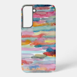Colorful Abstract Art Watercolor Brush Strokes Samsung Galaxy S22+ Case at Zazzle