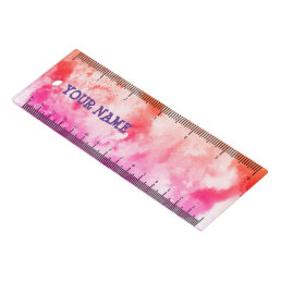 Colorful Abstract Art Watercolor CUSTOMIZE Ruler