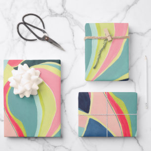 Colorful Abstract Art Wrapping Paper