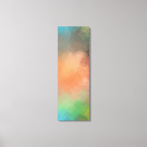 Colorful Abstract Art Yellow Green Red Blue Modern Canvas Print