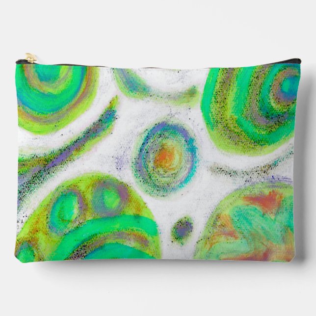 Colorful Abstract Art Zipper Pouch (Front)
