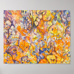 Colorful Abstract Artwork Archival Art Poster
