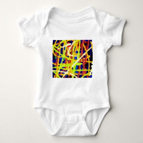 Colorful Abstract Artwork Baby Bodysuit
