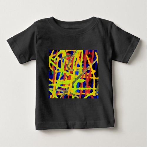 Colorful Abstract Artwork Baby T_Shirt