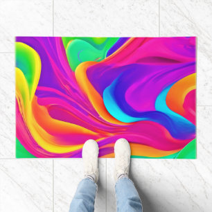 Colorful Abstract Artwork Doormat