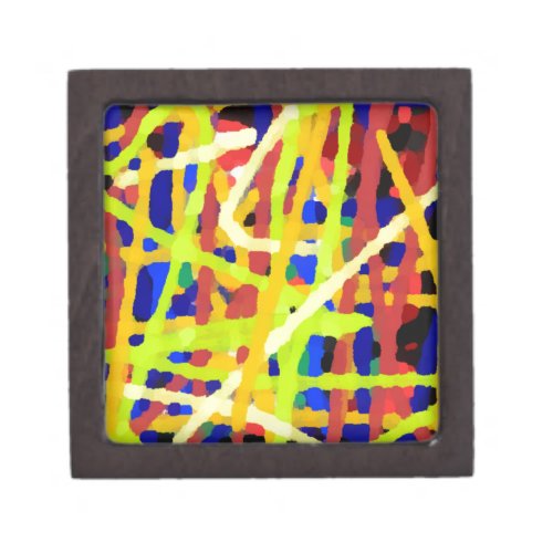Colorful Abstract Artwork Gift Box