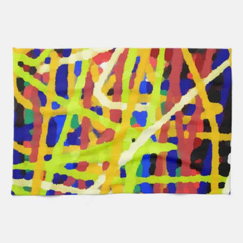 Colorful Abstract Artwork Kitchen Towel