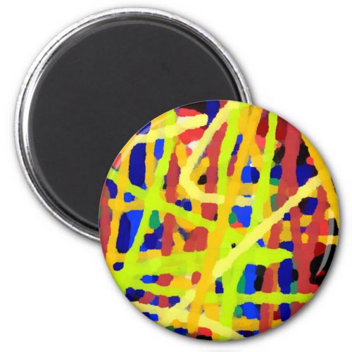 Colorful Abstract Artwork Magnet