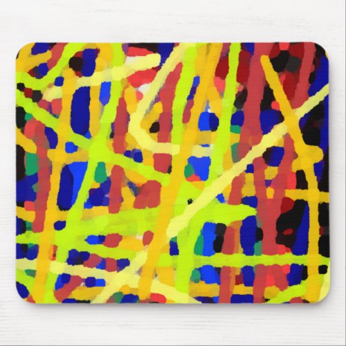 Colorful Abstract Artwork Mouse Pad