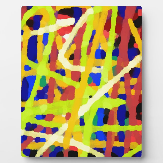 Colorful Abstract Artwork Plaque (Front)