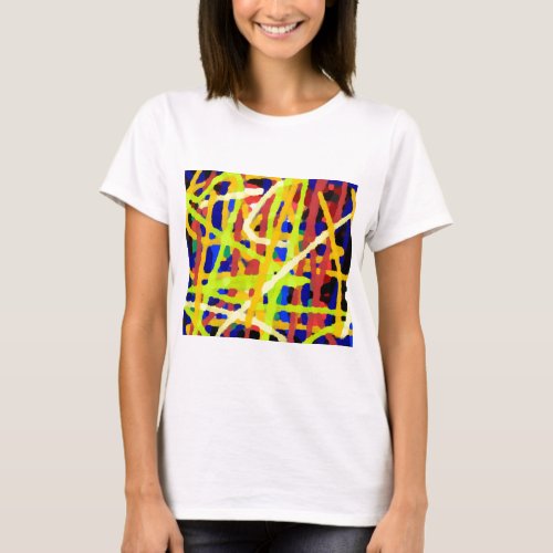 Colorful Abstract Artwork T_Shirt